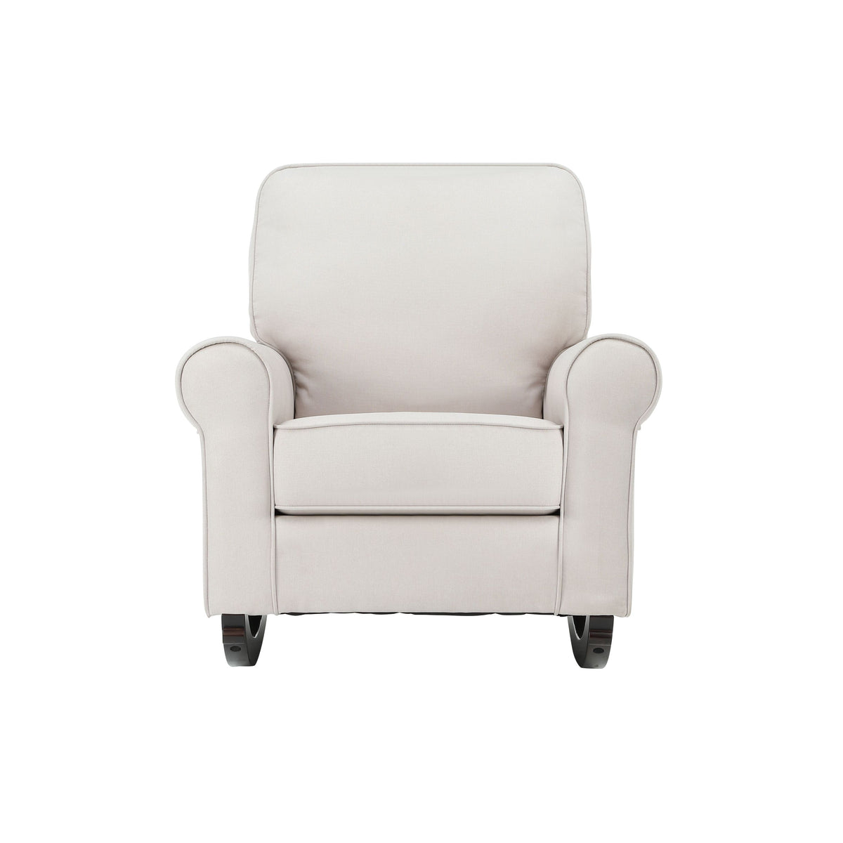 Elvin Beige Fabric Rocking Chair