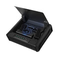 Gun Safe, Heavy Duty Handgun Safe with Fingerprint/Password/Key, 3-Way Quick Access Firearm Case Box with Lighting for 2 Pistols & 2 Magazines, Pistol Gun Box for Nightstand Bedside Desk Car