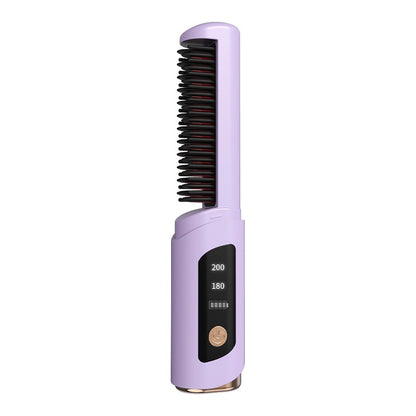 Negative Ion Straight Comb Does Not Hurt Hair Quality Wireless USB Charging