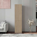 Beyerville Bookcase with Open Storage and 2 Doors, Wenge and Positano