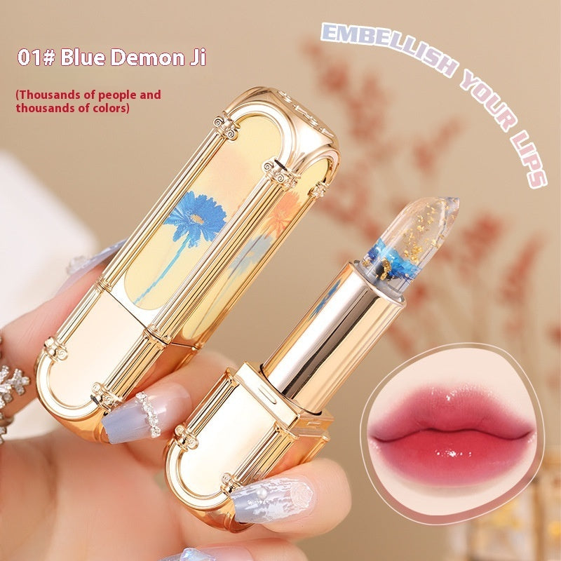 Women's Jelly Warm Flower Square Tube Lipstick