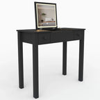 Makeup Vanity Desk with Mirror - 3-Level Adjustable LED Lighting, Flip-Top Storage 2 Drawers & 3 Removable Organizer Boxes, Multifunctional Compact Dressing Table for Bedroom, 15.75 Inch Width-Black - Eloy Royal