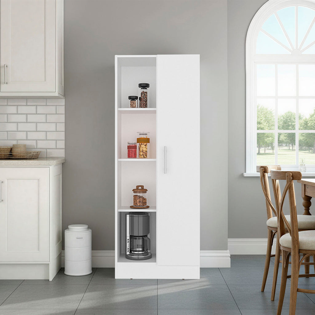 Flovilla Multistorage Cabinet with Shelves And Door for Storage, White