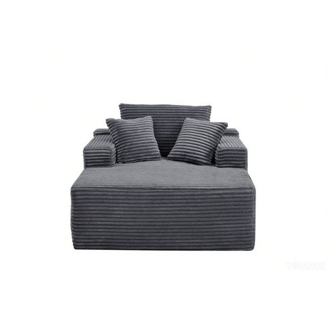 47'Extra-Large Corduroy Recliner Sofa, Upholstered Sofa Bed Indoor for Living Room