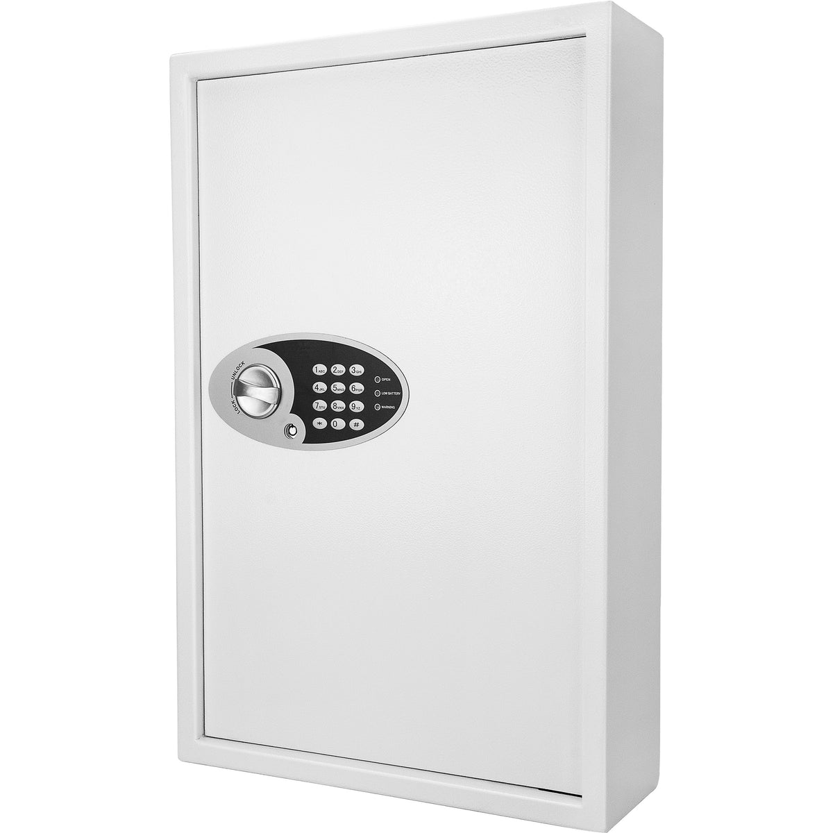 Secure 144 Keys Key Cabinet with Digital Keypad in White Steel