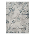 Geometrix GC_DIM1006 Gray 5 ft. 3 in. x 7 ft. 3 in. Contemporary Area Rug with Geometric 3D Effect