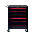 Rolling Metal Tool Chest with 6 Drawers, 20' 6-Drawer Tool Chest Cabinet with Ball Bearing Drawer Slides, Steel Tool Storage Box Organizer  -BLACK