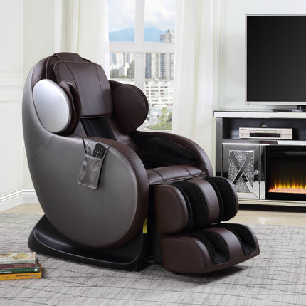Pacari Chocolate Leatherette Massage Chair