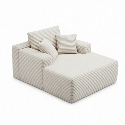 47'Extra-Large Corduroy Recliner Sofa, Upholstered Sofa Bed Indoor for Living Room