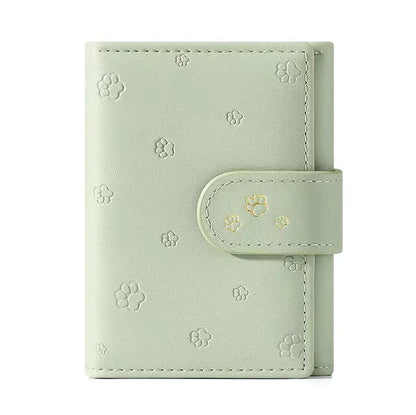 Small Paw Print Wallets Green