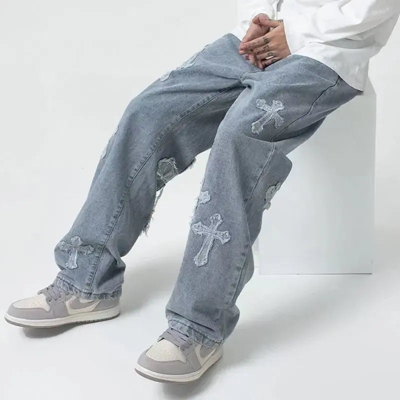 Cross Denim Pants - Eloy Royal