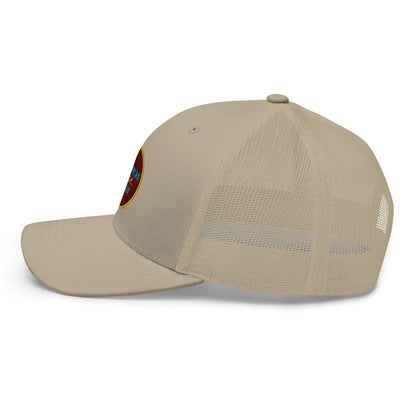 Tropical Maroon Trucker Hat