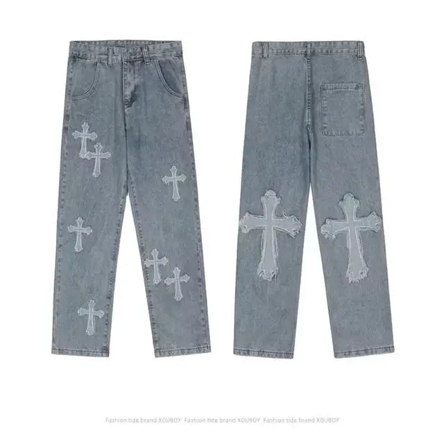 Cross Denim Pants - Eloy Royal