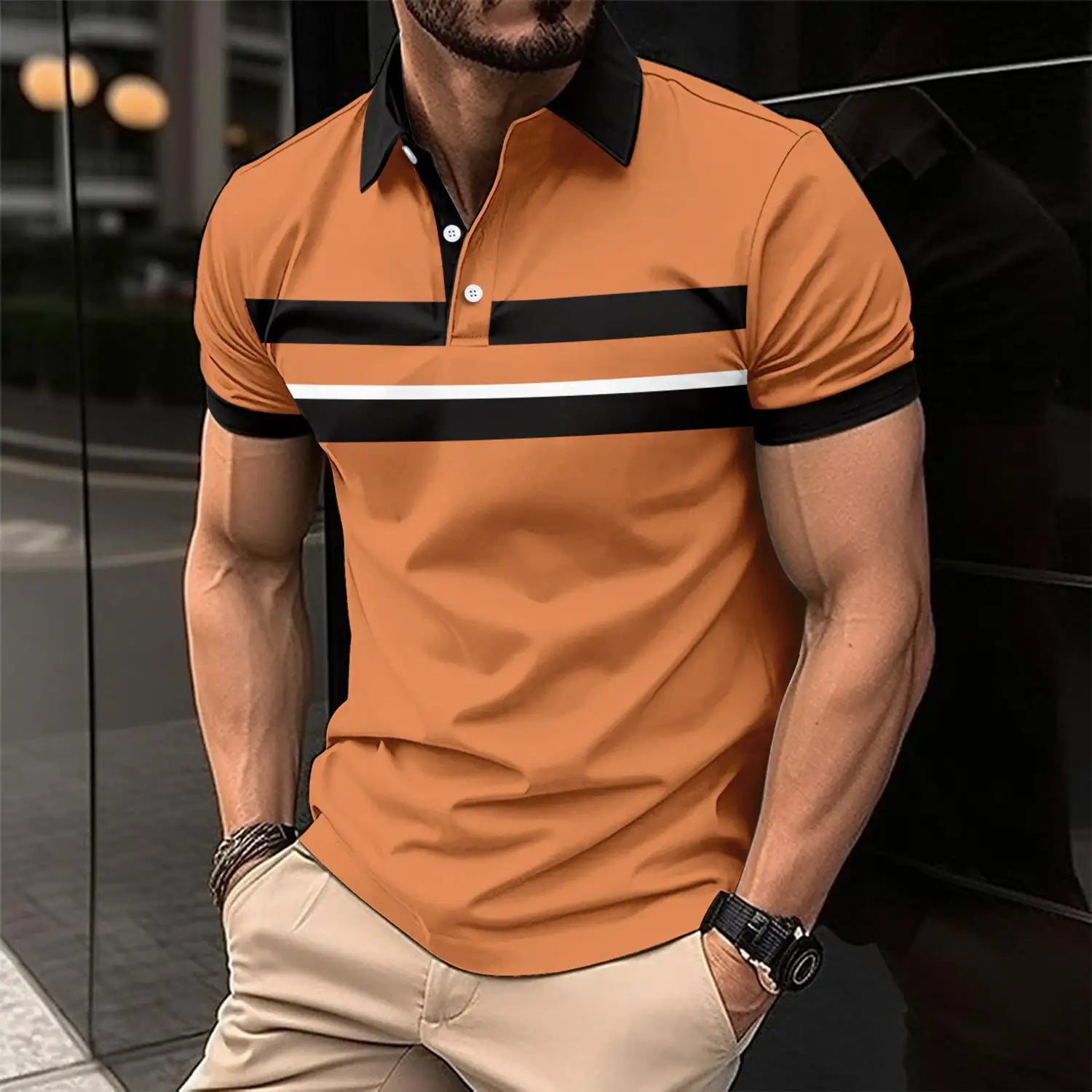 Men's Casual Collar Polo - Eloy Royal