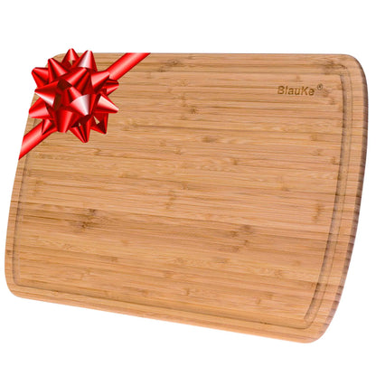 Extra Large Wood Cutting Board 18x12 inch - Butcher Block with Juice Groove, Serving Tray - Wooden Chopping Board for Kitchen - Eloy Royal