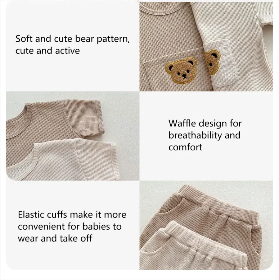 Bear Waffle Toddler Set - Eloy Royal