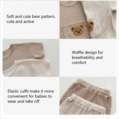 Bear Waffle Toddler Set - Eloy Royal