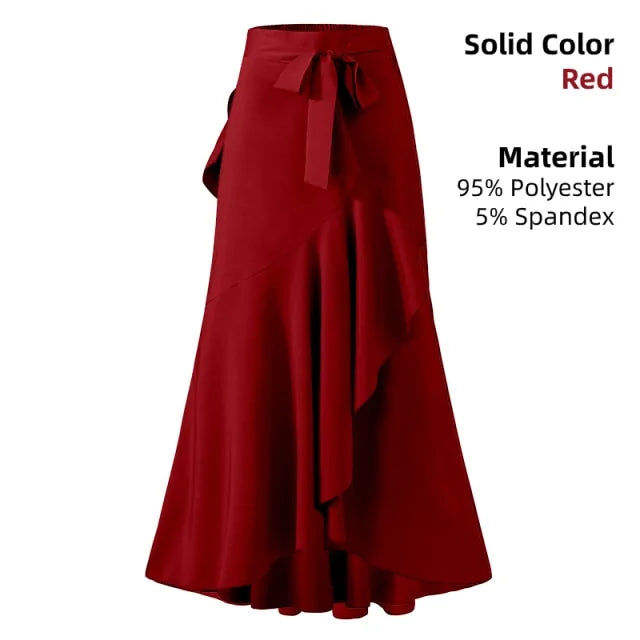 Ladies Casual Loose Ruffles Skirt - Eloy Royal