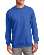 JustBlanks Fleece Sweatshirt for Men Tall Men’s Sweatshirt Crewneck Sweatshirt Relaxed-Fit Pullover Sweatshirt - Royal - XLT