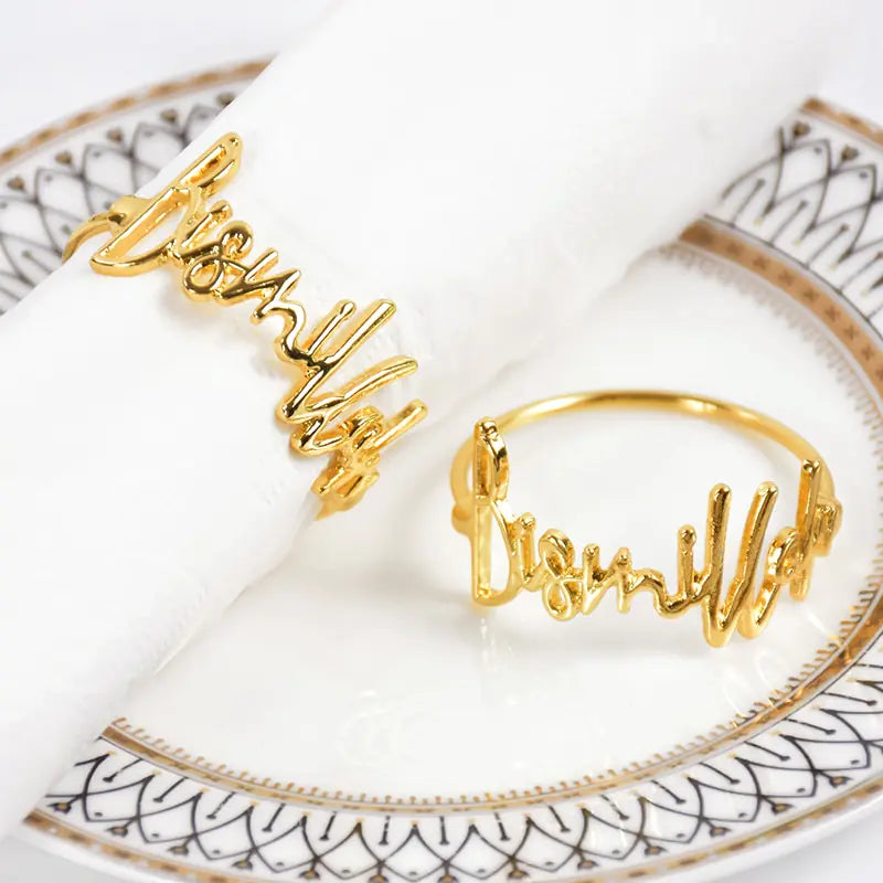 Eid Mubarak Muslim Napkin Rings - Eloy Royal