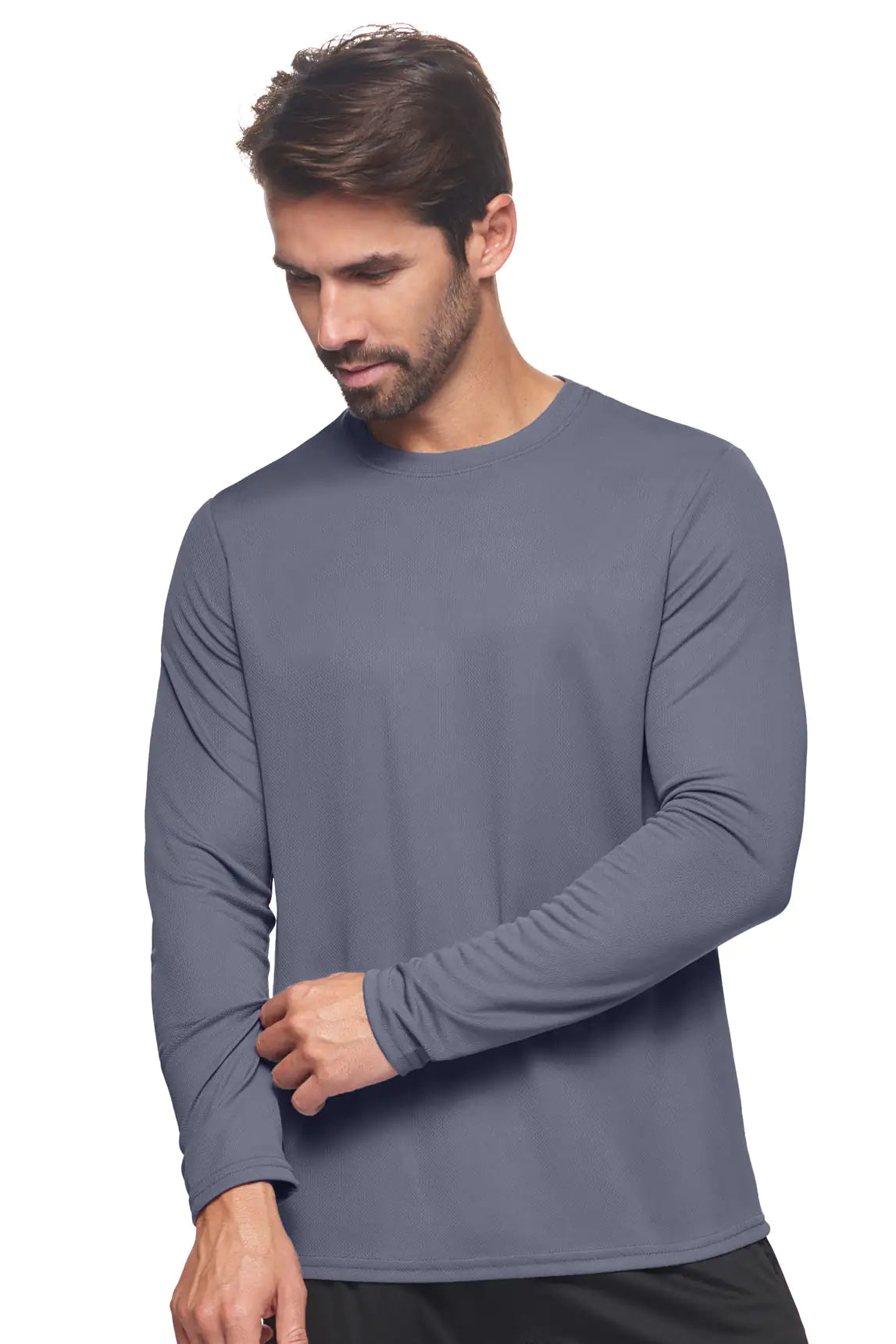 Men's Oxymesh™ Crewneck Long Sleeve Tech Tee GRAPHITE 4XL