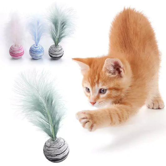 Cat Toy Feather Ball - Eloy Royal