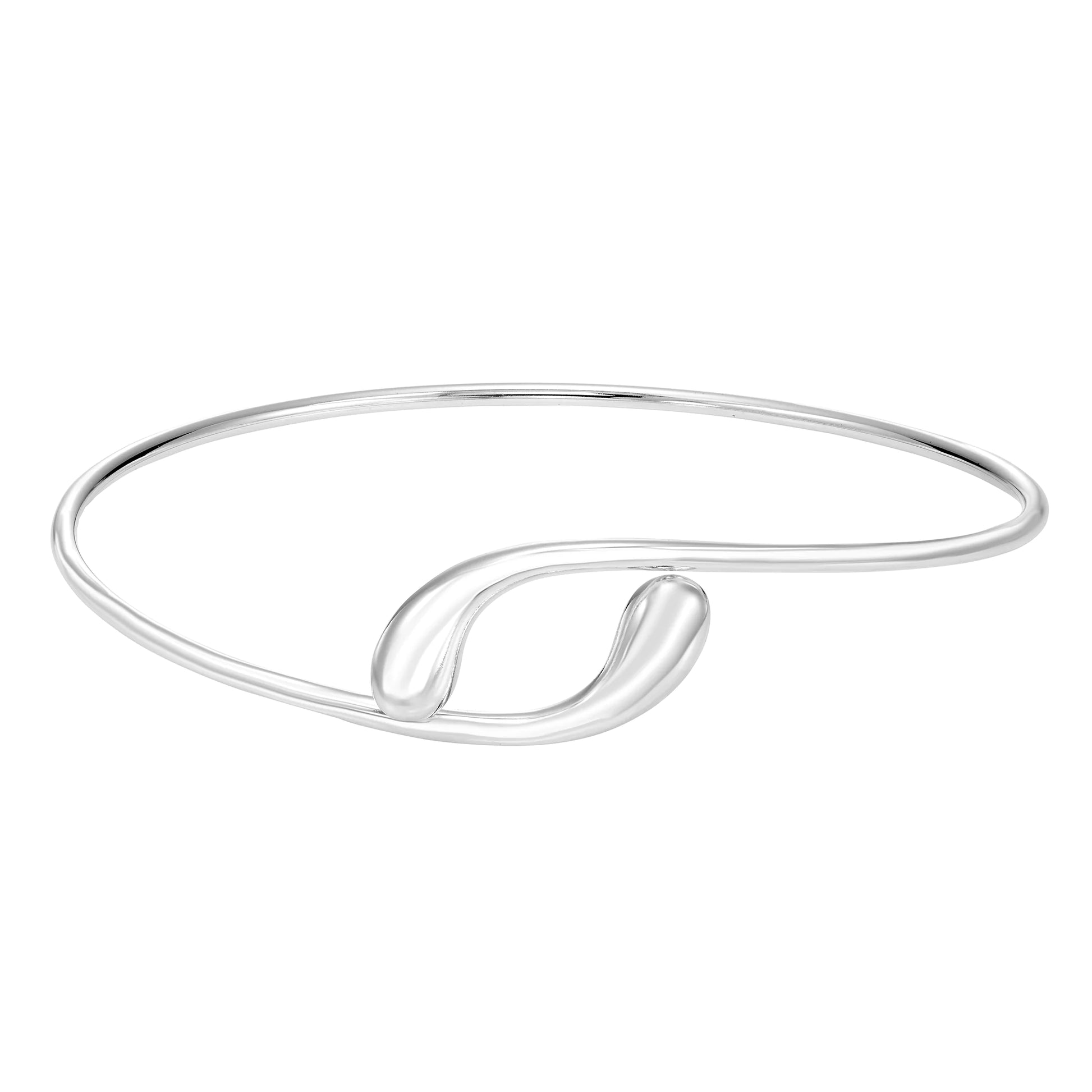 Sterling Silver Swirl Cuff Bracelet - Eloy Royal