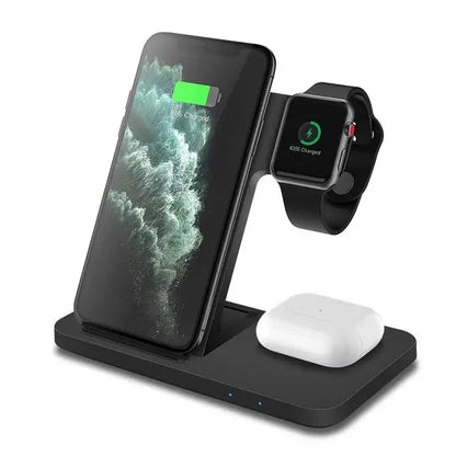 3in1 Wireless Fast Charger Dock Station - Eloy Royal