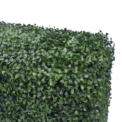 Dark Artificial Boxwood Hedge 40"L x 10"H UV Resistant