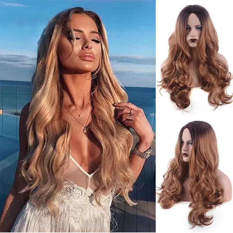 Wavy Middle Part Wigs - Eloy Royal