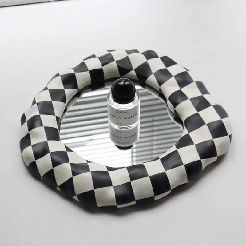 Black & White Checkerboard Vanity Mirror - Eloy Royal