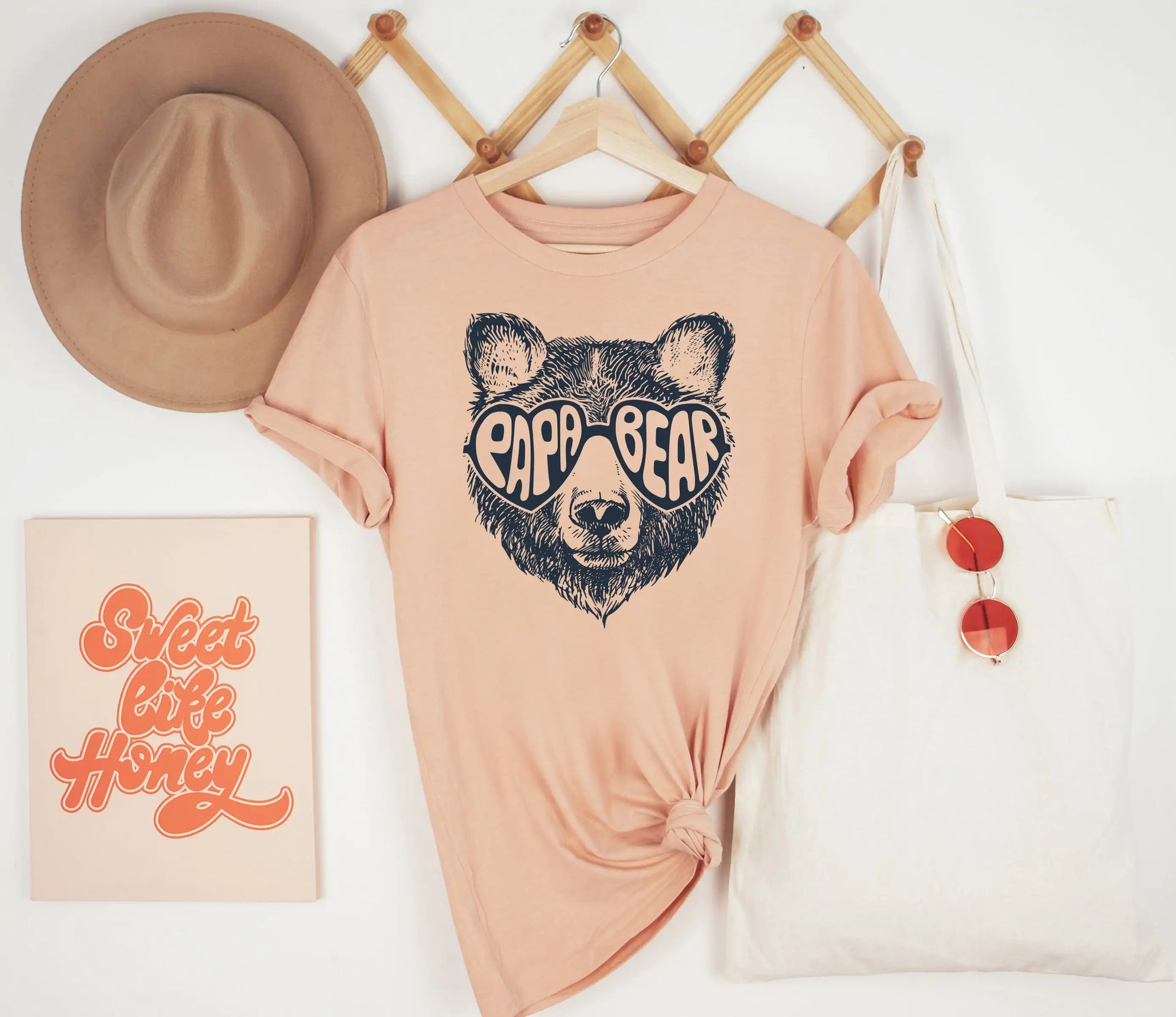 Papa Bear Sunglass Shirt, Daddy Bear Shirt - Eloy Royal