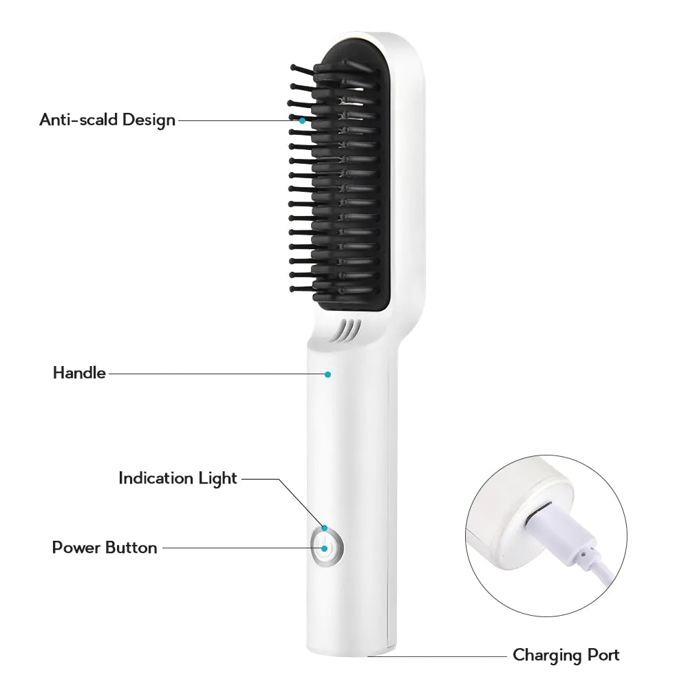 Ceramic Electric Hair Brush - Eloy Royal