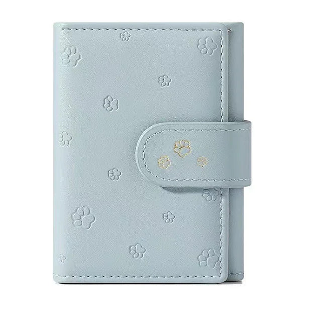 Small Paw Print Wallets Blue