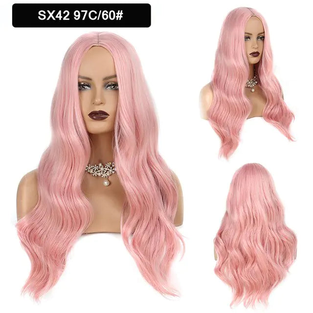 Wavy Middle Part Wigs - Eloy Royal