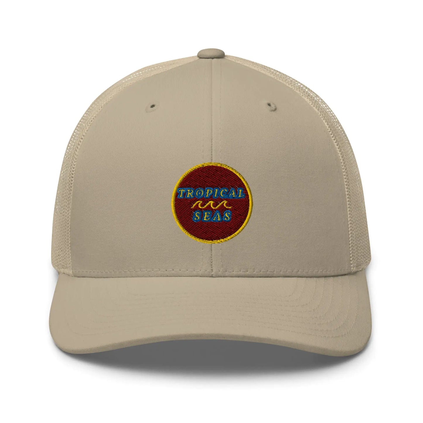 Tropical Maroon Trucker Hat