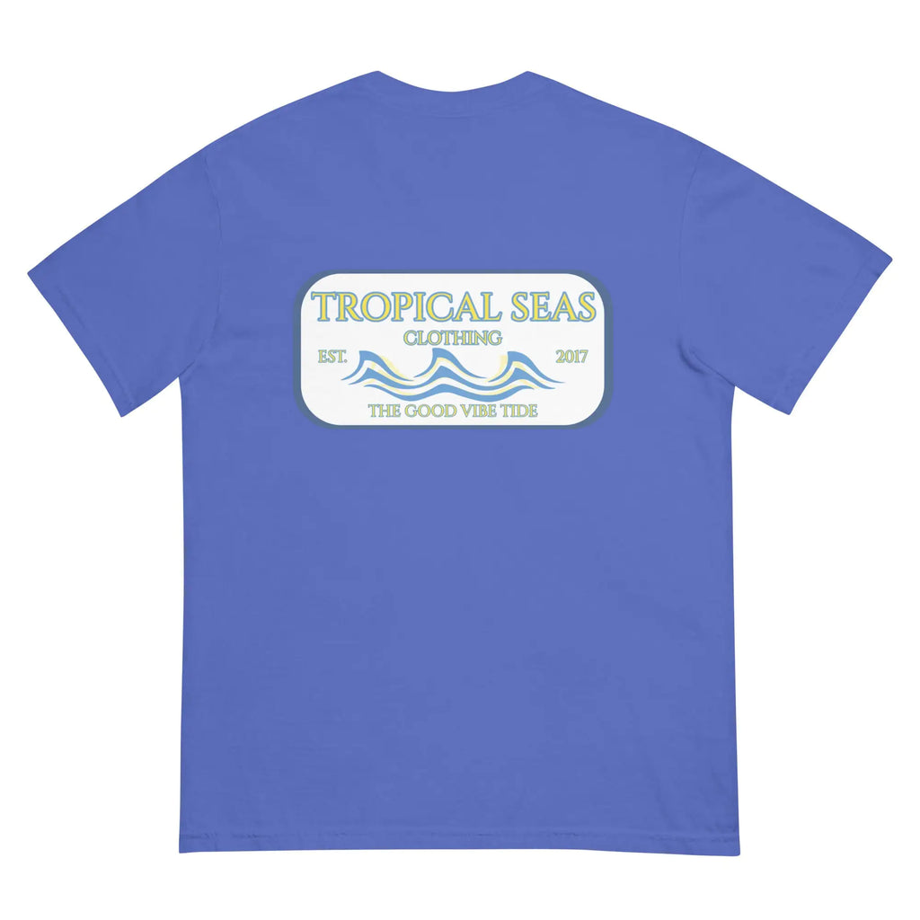 Men's Tropical Set Heavyweight T-shirt Flo Blue S