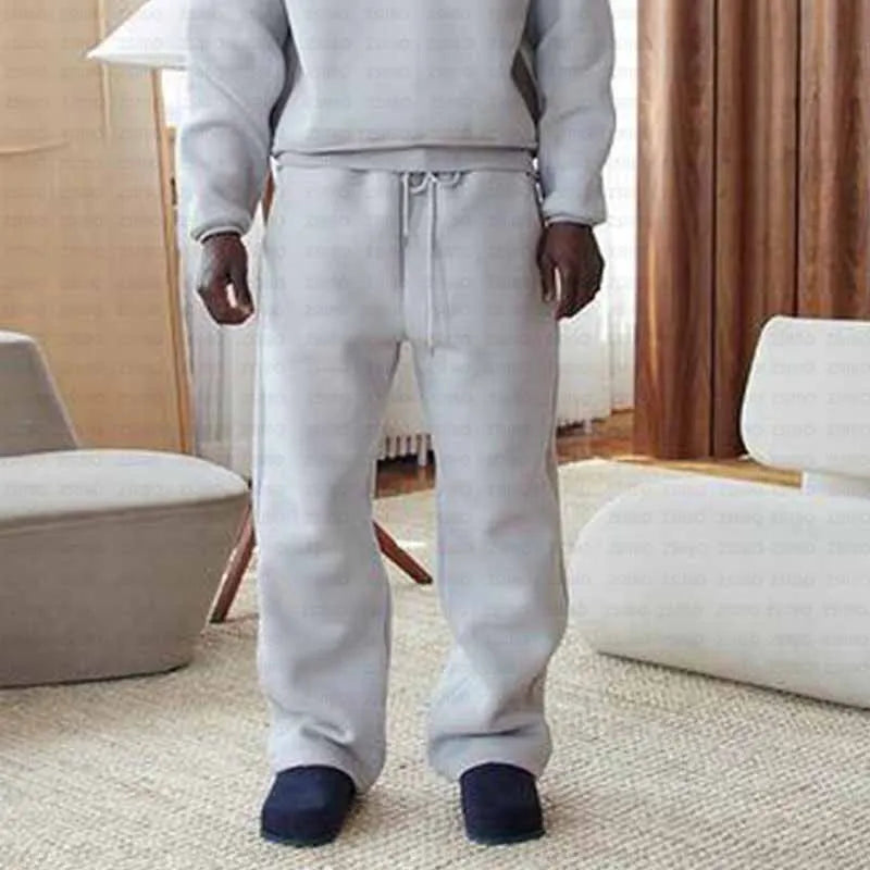 Fashion Hoodie & Sweatpants Set Grey Trouser S