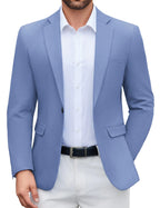 COOFANDY Men Suit Jackets Blazer Big and Tall Sportcoats Travel Daily Tuxedo Jacket Blue Medium