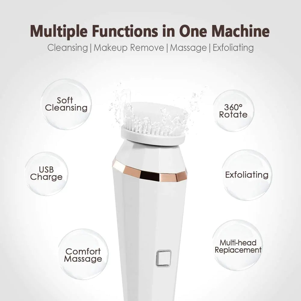 4 In 1 Facial Cleansing Brush - Eloy Royal