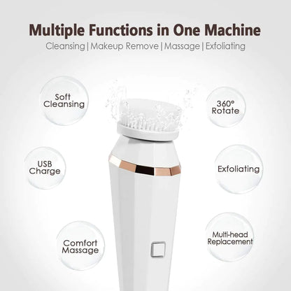 4 In 1 Facial Cleansing Brush - Eloy Royal