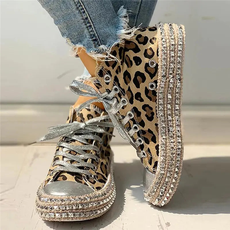 Women Leopard Canvas Shoes - Eloy Royal