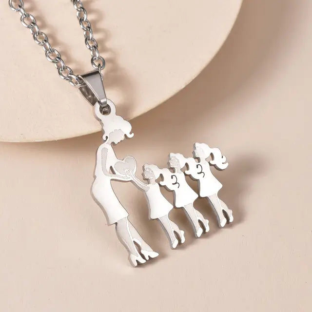 Family Silver Necklaces - Eloy Royal