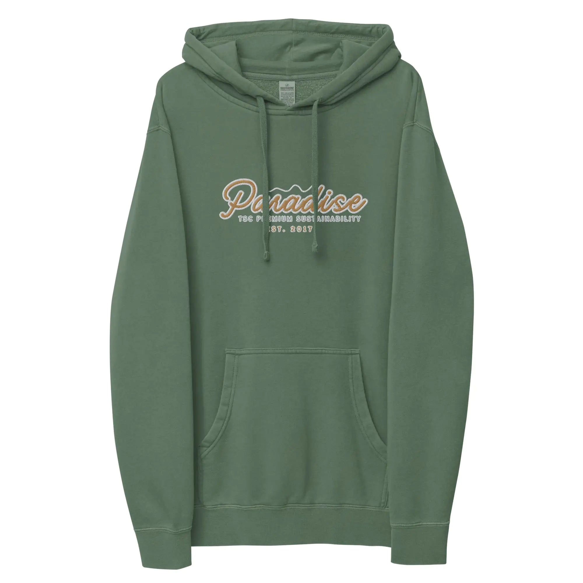 Men's Premium TSC Paradise Embroidered Hoodie Pigment Alpine Green S