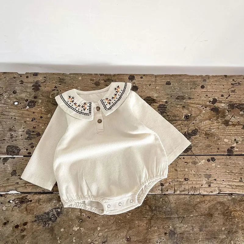 Spring Embroidered Baby Bodysuit - Eloy Royal