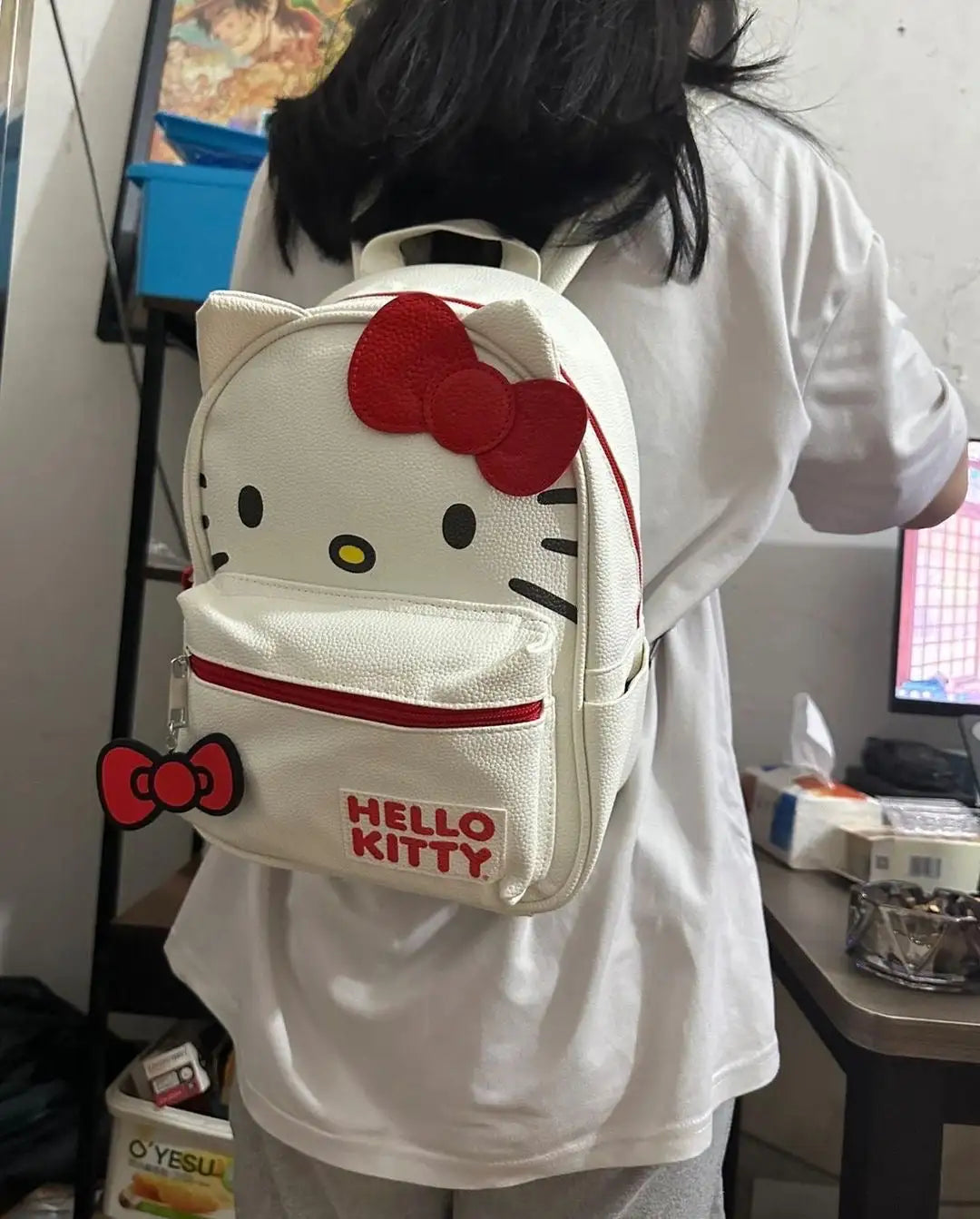 Red White Bow Backpack Bag - Eloy Royal