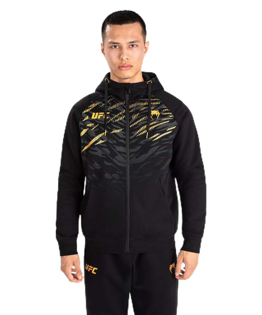 Venum Mens Replica Zip Hoodie Black/Gold Black Gold Large