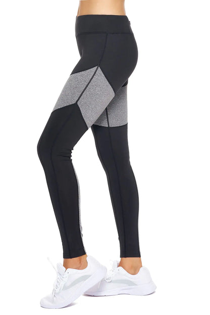 Women's Mid-Rise Calypso Mesh Full Length Leggings