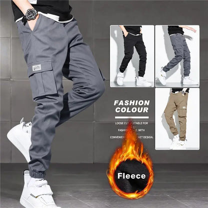 Thick Warm Fleece Cargo Pants - Eloy Royal