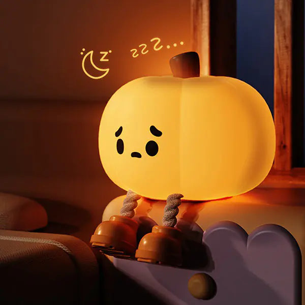 Pumpkin Shaped Night Light Yellow